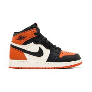 Jordan 1 Retro High OG Lifestyle Sneakers Shattered Backboard Grade School Black
